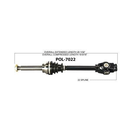 Wide Open OE Replacement CV Axle for POL FRONT TRAIL BOSS 250 4X 1989 POL-7022